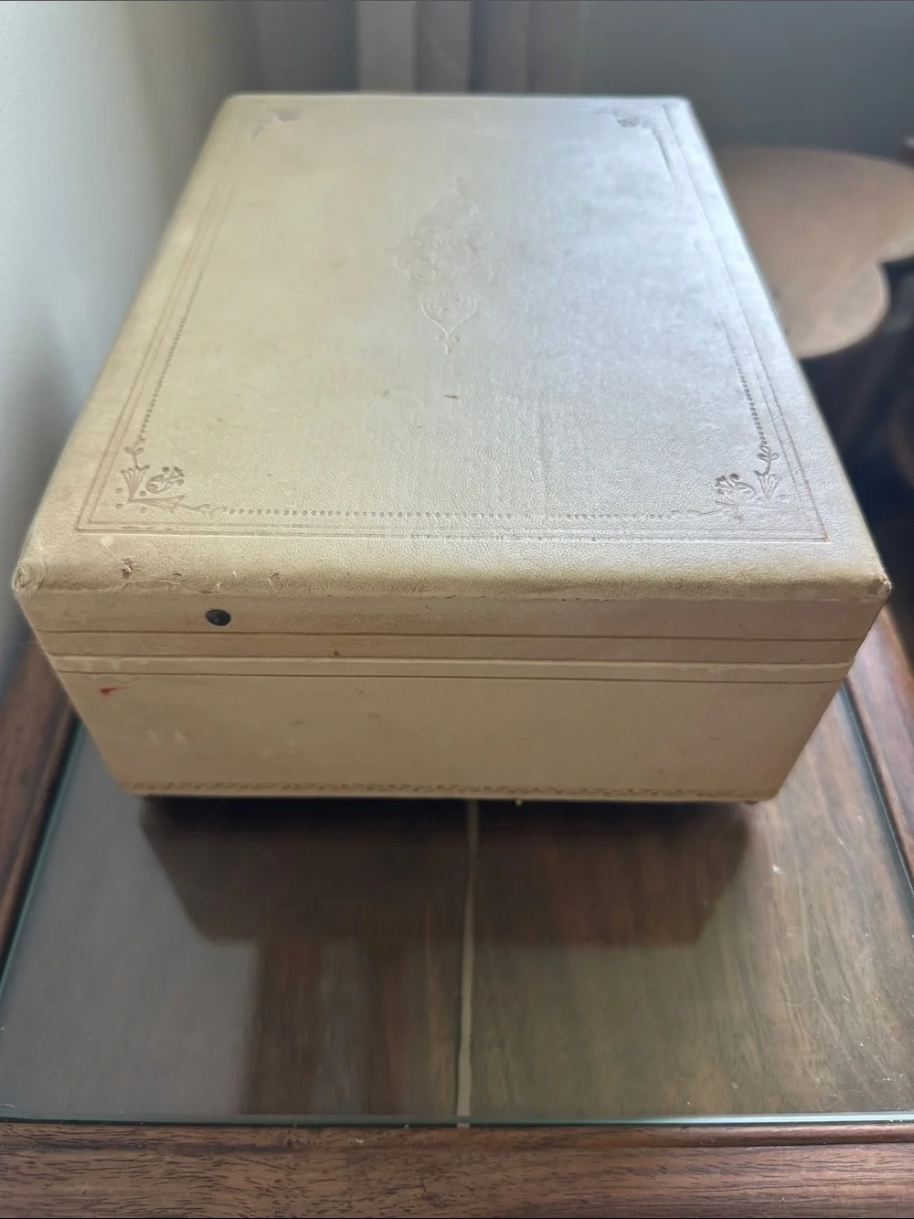Vintage 1950s Thorens Swiss Movement Musical Jewelry Box -Some Enchanted Evening